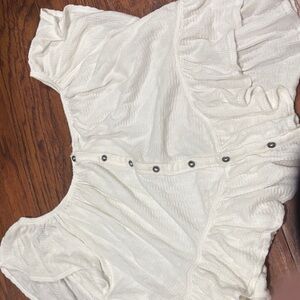 White Button-Down Blouse